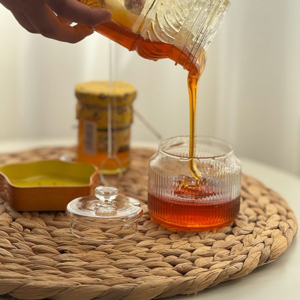 ظرف شکر و عسل پیرکس شیاردار