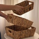 باکس نظم دهنده حصیری دسته دار