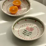 بشقاب گود طرح گل لاله